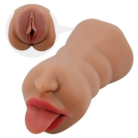 Crazy Bull Sarah Premium Dual Channel Male Masturbator - Realistic Butts And Vaginas