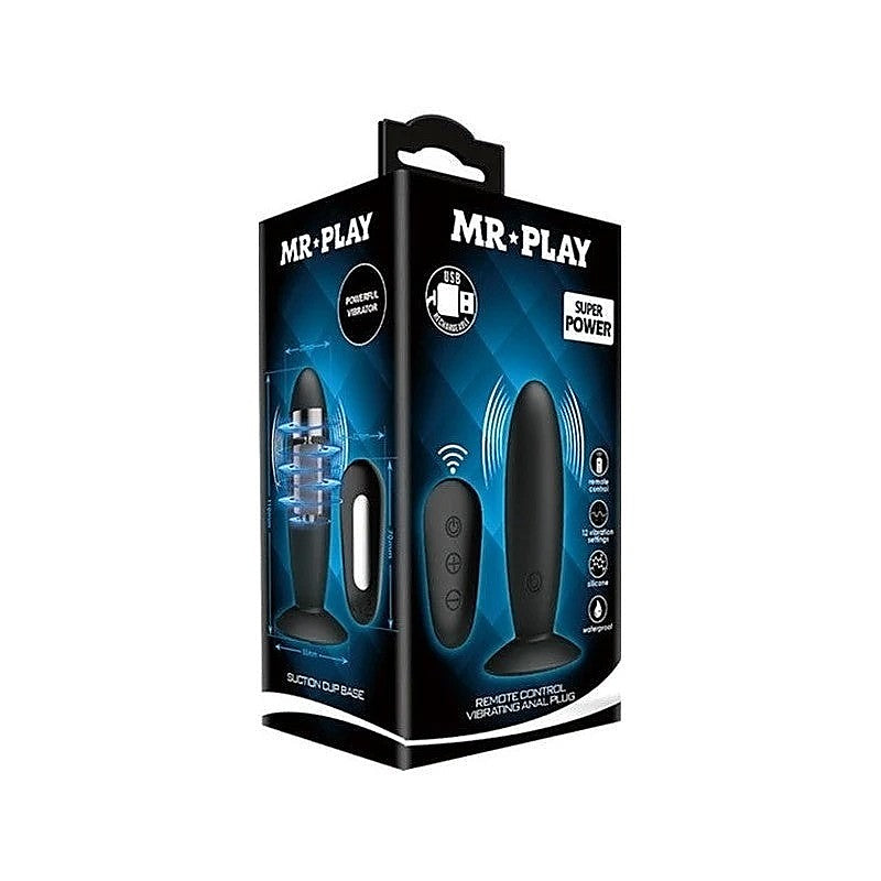 Mr Play Remote Control Vibrating Anal Plug by Baile - Butt Plugs