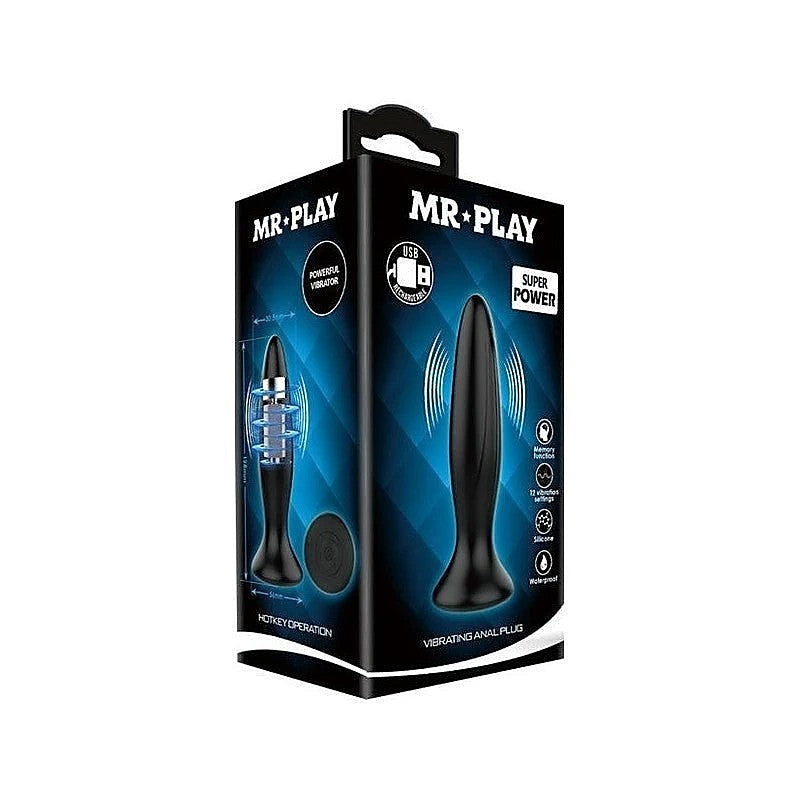 Mr Play 12 Function Vibrating Anal Plug by Baile - Butt Plugs