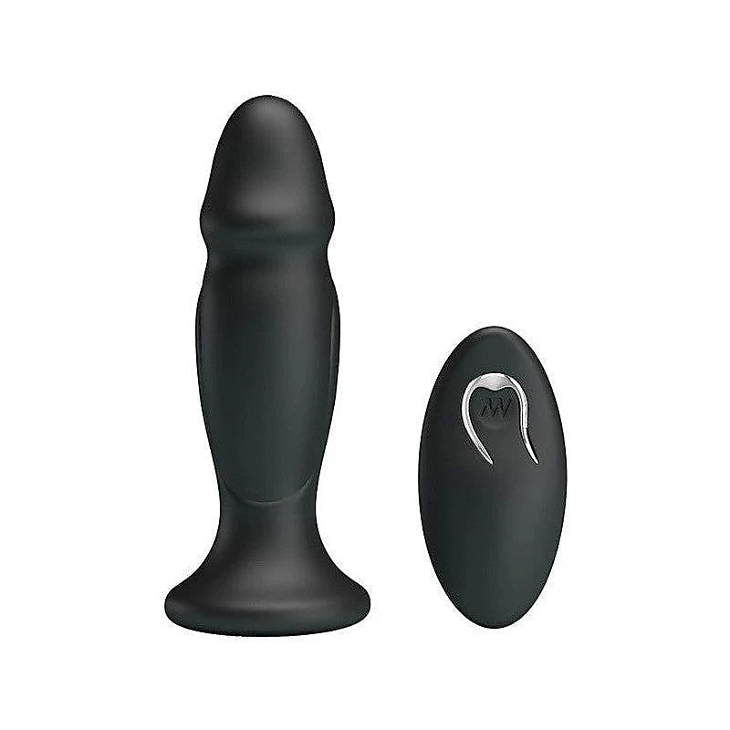 Sleek & Powerful Vibrating Remote Control Anal Plug by Baile - Butt Plugs