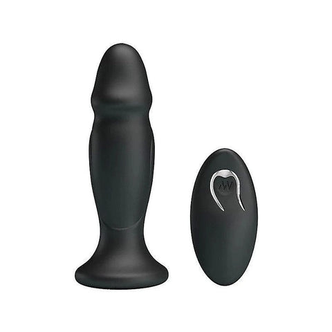 Sleek & Powerful Vibrating Remote Control Anal Plug by Baile - Butt Plugs