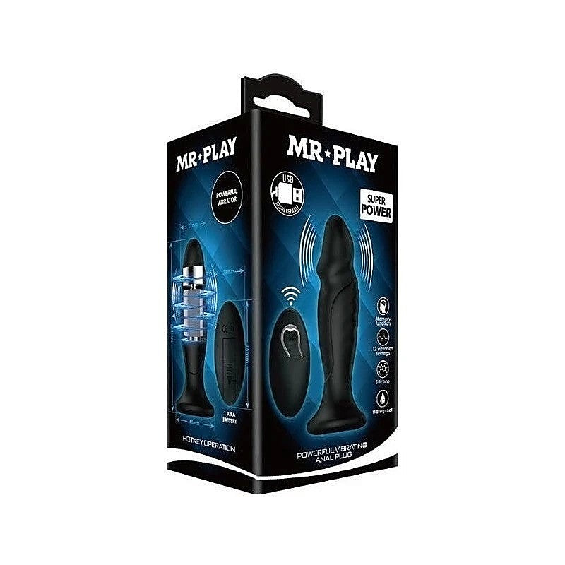 Sleek & Powerful Vibrating Remote Control Anal Plug by Baile - Butt Plugs