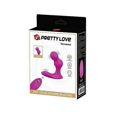 Pretty Love Terrance Flexible Remote Controlled Anal Vibrator Purple - Anal Vibrators