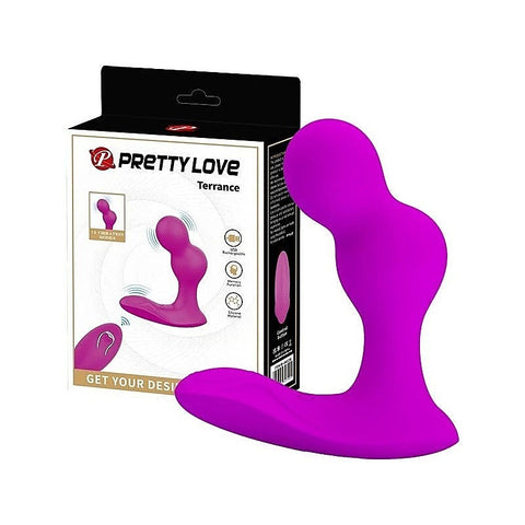 Pretty Love Terrance Flexible Remote Controlled Anal Vibrator Purple - Anal Vibrators