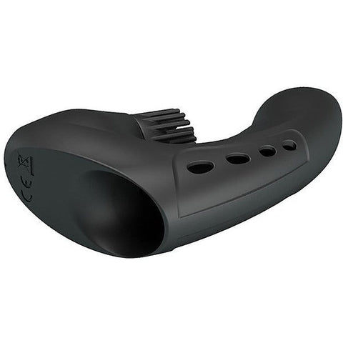 Baile Pretty Love Rechargeable Magic Drill Finger Vibrator Cock Ring - Finger and Tongue Vibrators