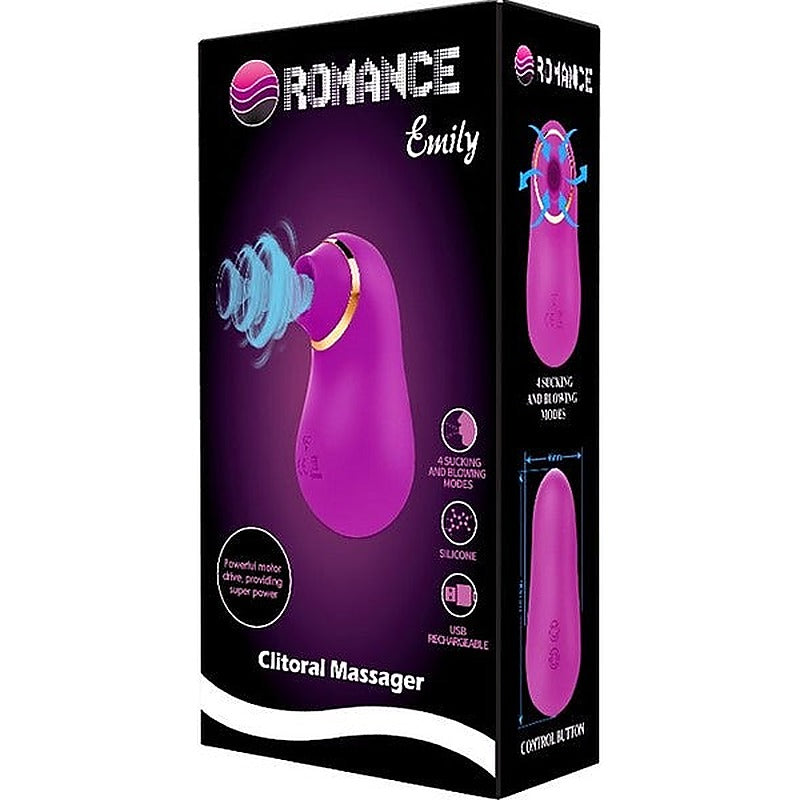 Pretty Love Rechargeable Emily Clitoris Suction Stimulator - Clit Ticklers and Pulsators