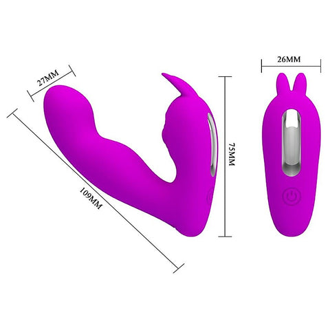Baile Pretty Love Rechargeable Josephine G Spot and Clitoral Vibrator - G-Spot Vibrators