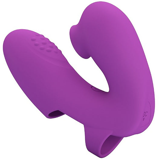 Athena Rechargeable Silicone Finger Vibrator by Baile - Finger and Tongue Vibrators