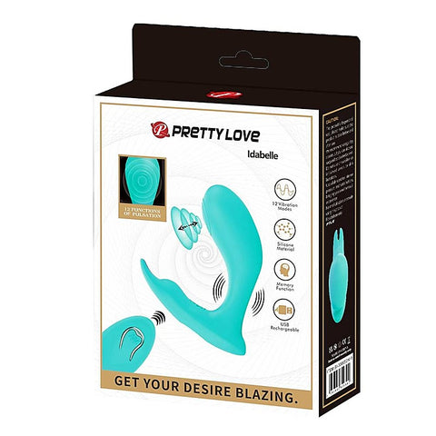 Idabelle 12 Functions Rechargeable Clitoral Stimulator - Clit Ticklers and Pulsators