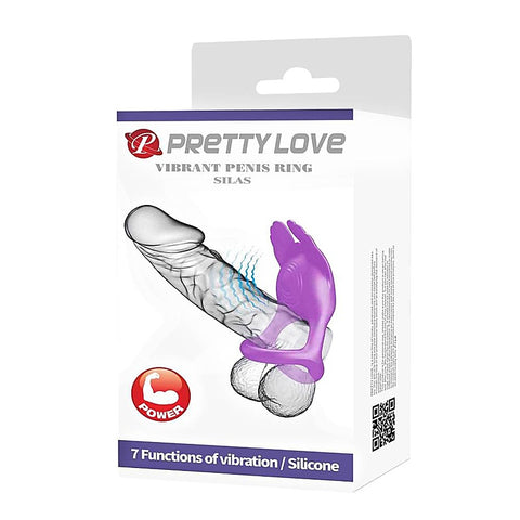 Silas 7 Functions Vibrating Silicone Penis Ring by Baile - Vibrating Cock Rings