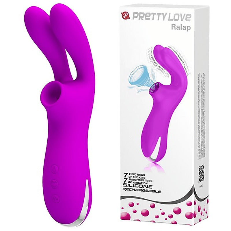 Ralap Rechargeable Suction Based Adult Massager by Baile - Clit Ticklers and Pulsators