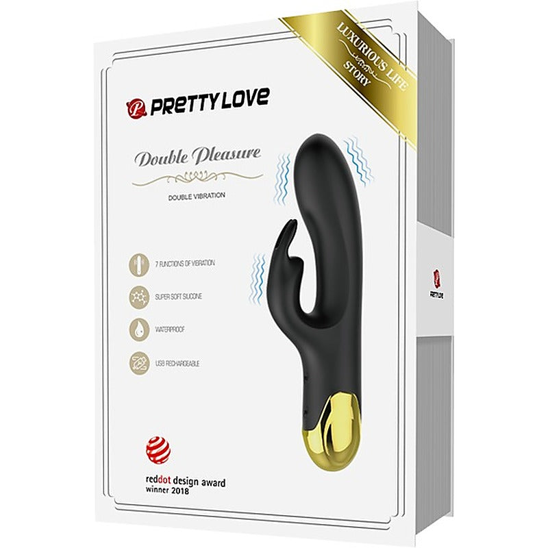 Pretty Love Double Pleasure 7 Function Rechargeable Rabbit - Rabbit Vibrators