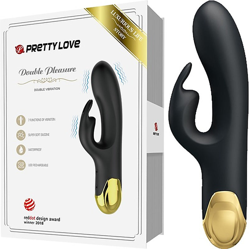 Pretty Love Double Pleasure 7 Function Rechargeable Rabbit - Rabbit Vibrators