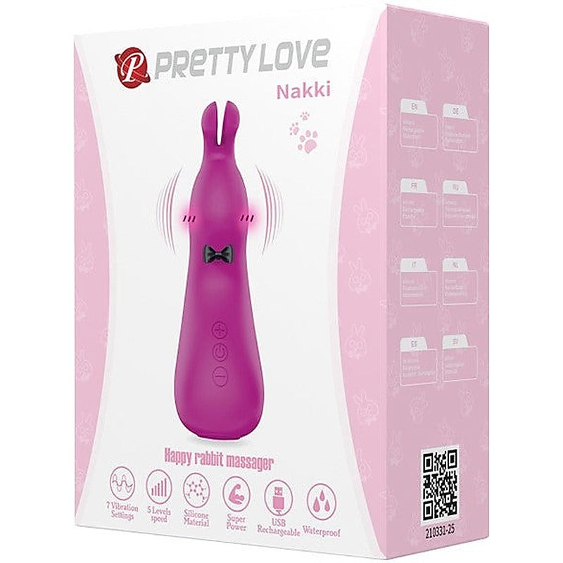 Baile Pretty Love USB Rechargeable Nakki Vibrating Cock Ring Purple - Rabbit Vibrators