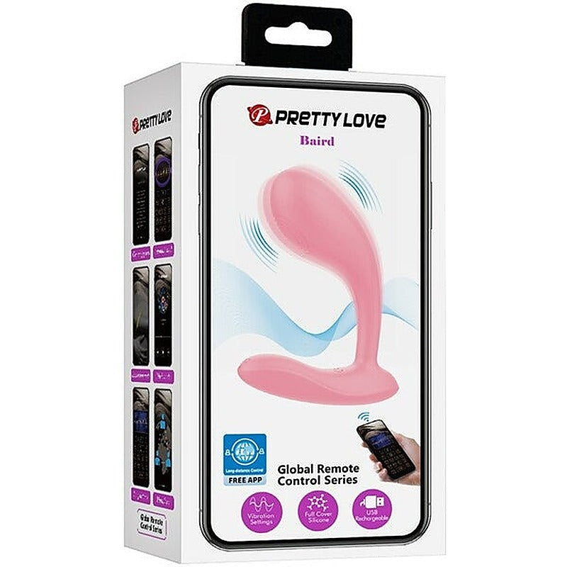 Baile Pretty Love App Control 12 Function Rechargeable Baird Vibrator Pink - G-Spot Vibrators