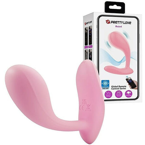 Baile Pretty Love App Control 12 Function Rechargeable Baird Vibrator Pink - G-Spot Vibrators