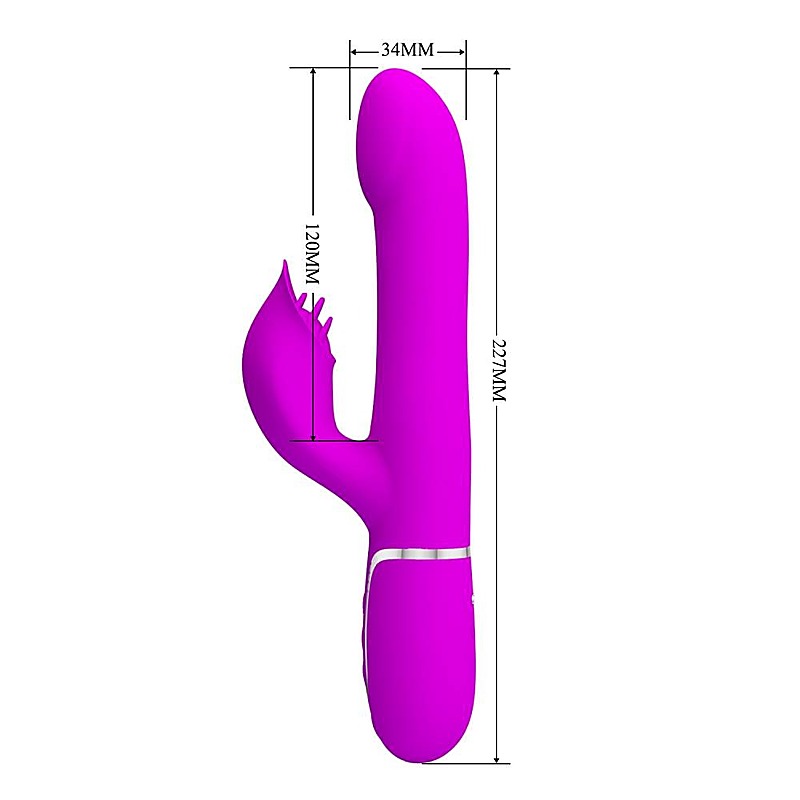 Pretty Love Falin 4 in1 Multi Function Rabbit Vibrator with Cock Rings - Rabbit Vibrators
