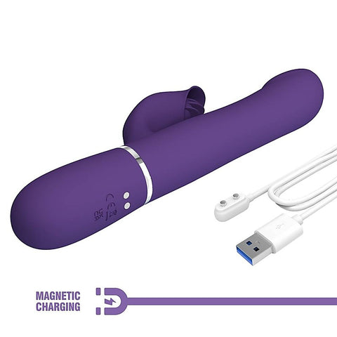 Pretty Love Falin 4 in1 Multi Function Rabbit Vibrator with Cock Rings - Rabbit Vibrators