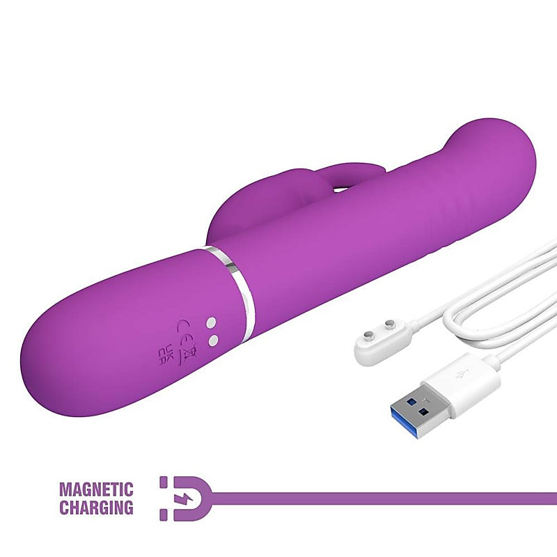 Baile Pretty Love Coale 4 in1 Multi Function Twin Motor Rabbit Vibrator - Rabbit Vibrators