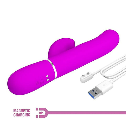 Pretty Love Perdita 3 in1 Multi Function Rabbit Style Vibrator with Ring - Rabbit Vibrators