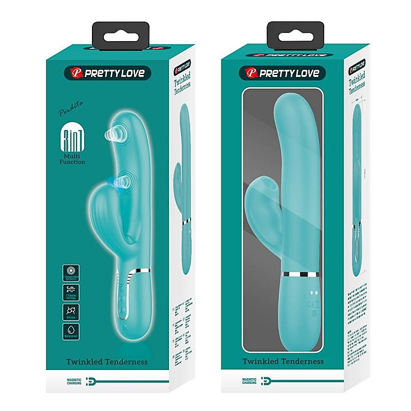 Pretty Love Perdita 3 in1 Multi Function Rabbit Style Vibrator with Ring - Rabbit Vibrators