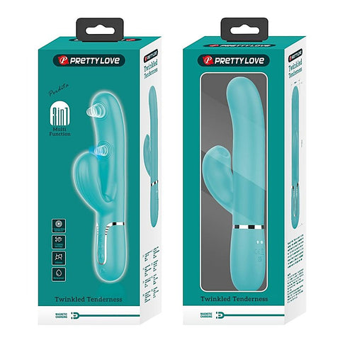 Pretty Love Perdita 3 in1 Multi Function Rabbit Style Vibrator with Ring - Rabbit Vibrators