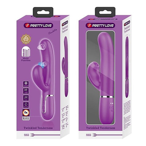 Pretty Love Perdita 3 in1 Multi Function Rabbit Style Vibrator with Ring - Rabbit Vibrators