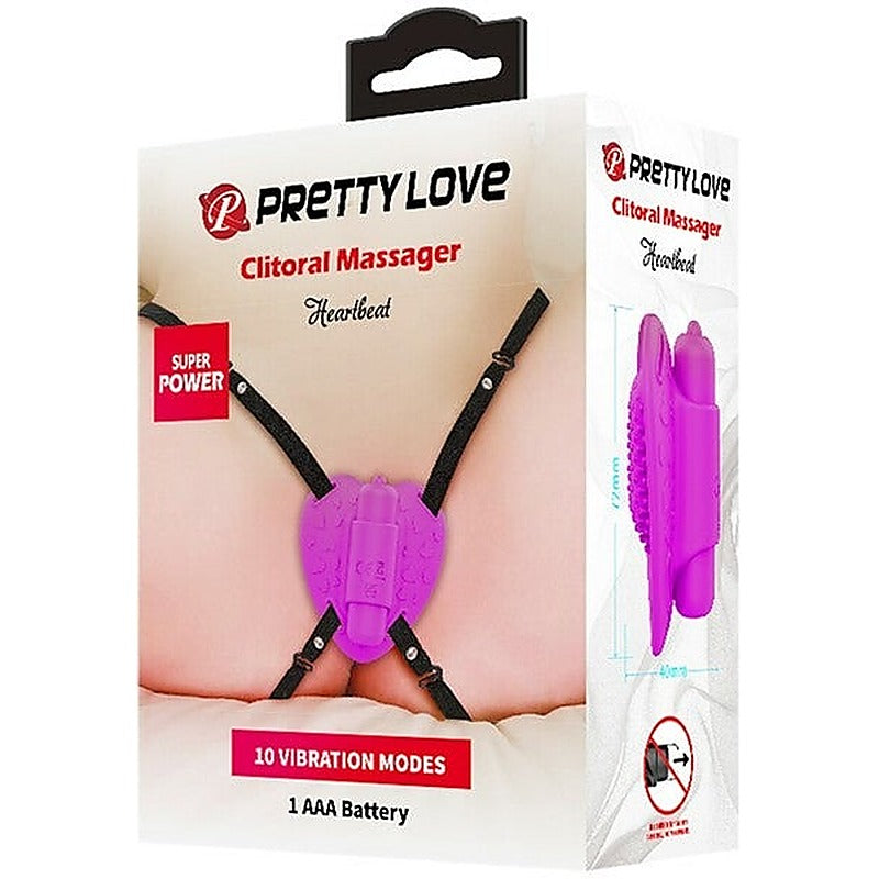 Pretty Love Heartbeat Vibrating Clitoral Massager by Baile - Clit Ticklers and Pulsators