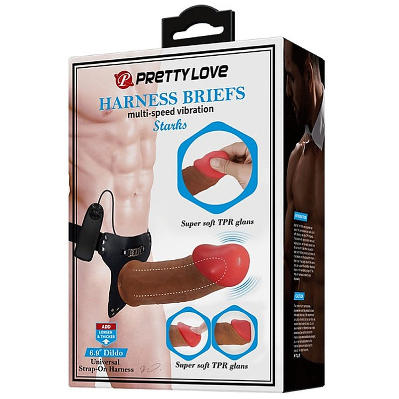 Pretty Love Stark Vibrating Universal Strap On Harness With - Strap On Sextoys