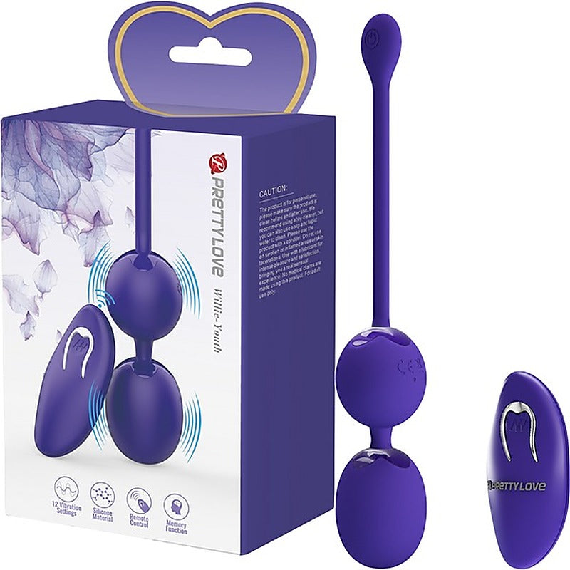 Pretty Love Willie Youth Remote Control Vibrating Love Egg - Love Eggs and Kegel Exercisers