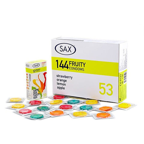 Sax Fruity Condoms 144 Pack - Condoms