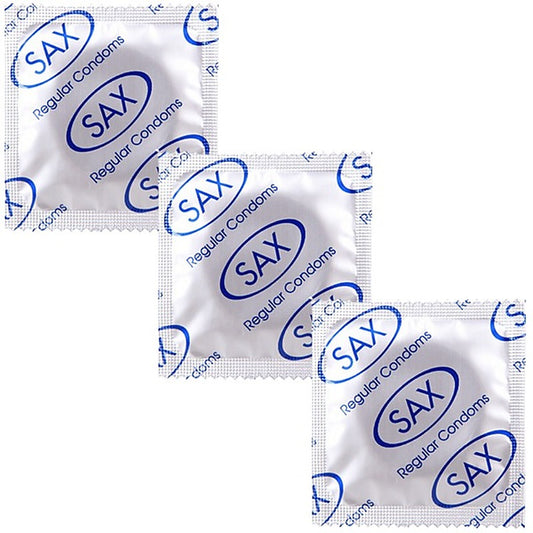 Regular Latex Condoms 53mm 144 Pack by Sax - Condoms