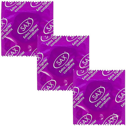 Extra Tighter Fit Latex Condoms 46mm by Sax - Condoms