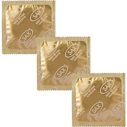 Max Fit Straight Shafted Latex Condoms 60Mm 144 Pack By Sax - Condoms