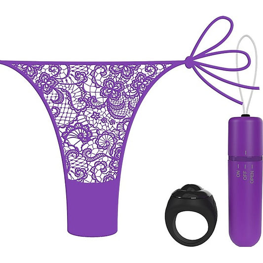 Vibrating Panty Set With Remote Ring 4T by Screaming O - Remote Control Vibrators