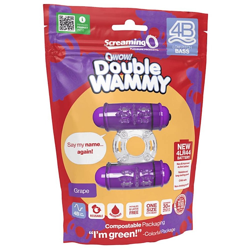 Double Wammy Vibrating Cock Ring by Screaming O - Vibrating Cock Rings