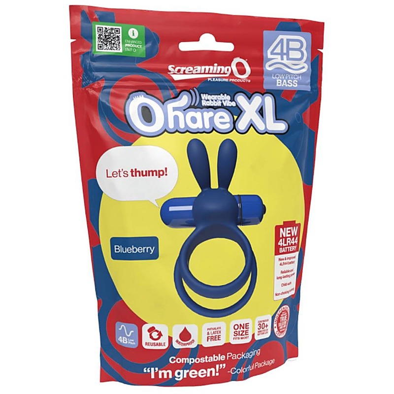 Ohare XL 4B Low Pitch Bass Rabbit Ear Vibrating Cock Ring - Vibrating Cock Rings