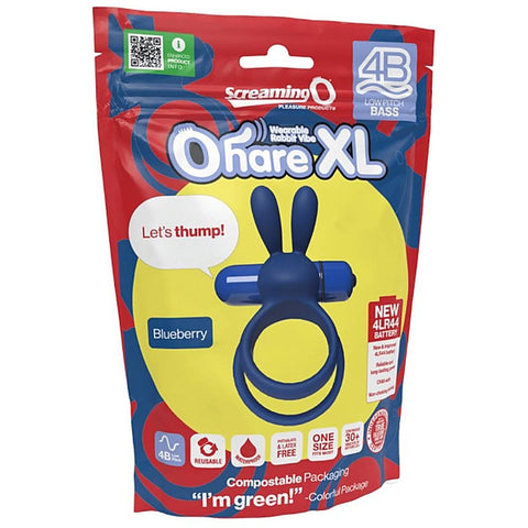 Ohare XL 4B Low Pitch Bass Rabbit Ear Vibrating Cock Ring - Vibrating Cock Rings