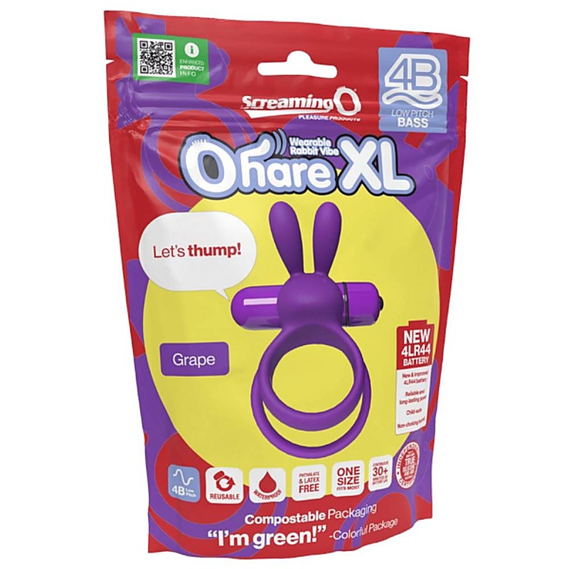 Ohare XL 4B Low Pitch Bass Rabbit Ear Vibrating Cock Ring - Vibrating Cock Rings