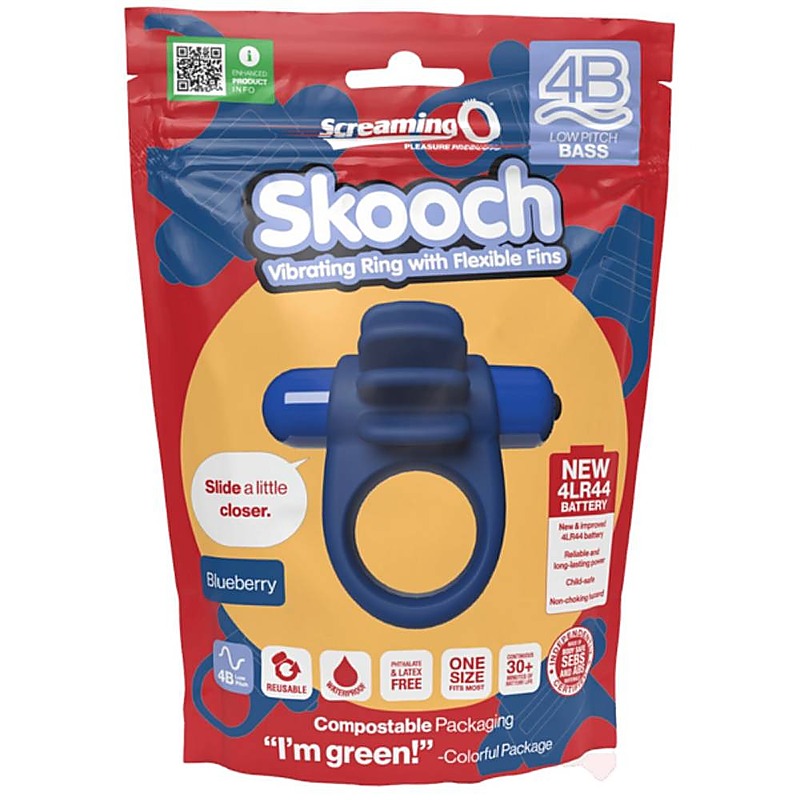 Skooch 4B Low Pitch Bass Flexible Men'S Cock By Screaming O - Vibrating Cock Rings
