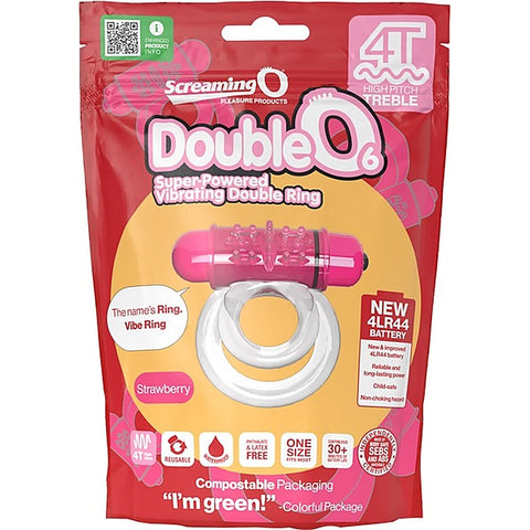 Double O 6 4T High Pitch Treble Vibrating Dick Ring - Vibrating Cock Rings