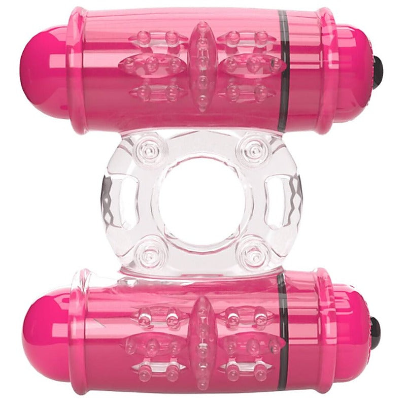 Double Wammy 4T High Pitch Treble Cock Ring by Screaming O - Vibrating Cock Rings