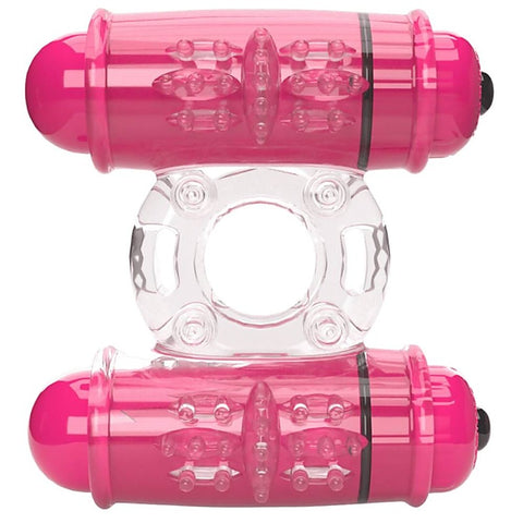 Double Wammy 4T High Pitch Treble Cock Ring by Screaming O - Vibrating Cock Rings