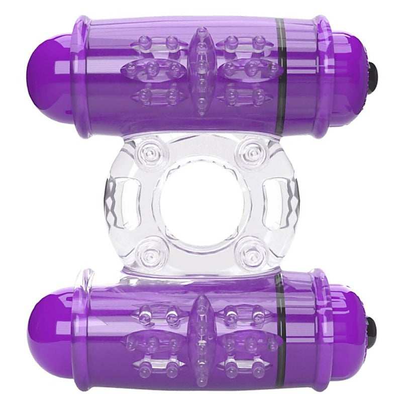 Double Wammy 4T High Pitch Treble Cock Ring by Screaming O - Vibrating Cock Rings
