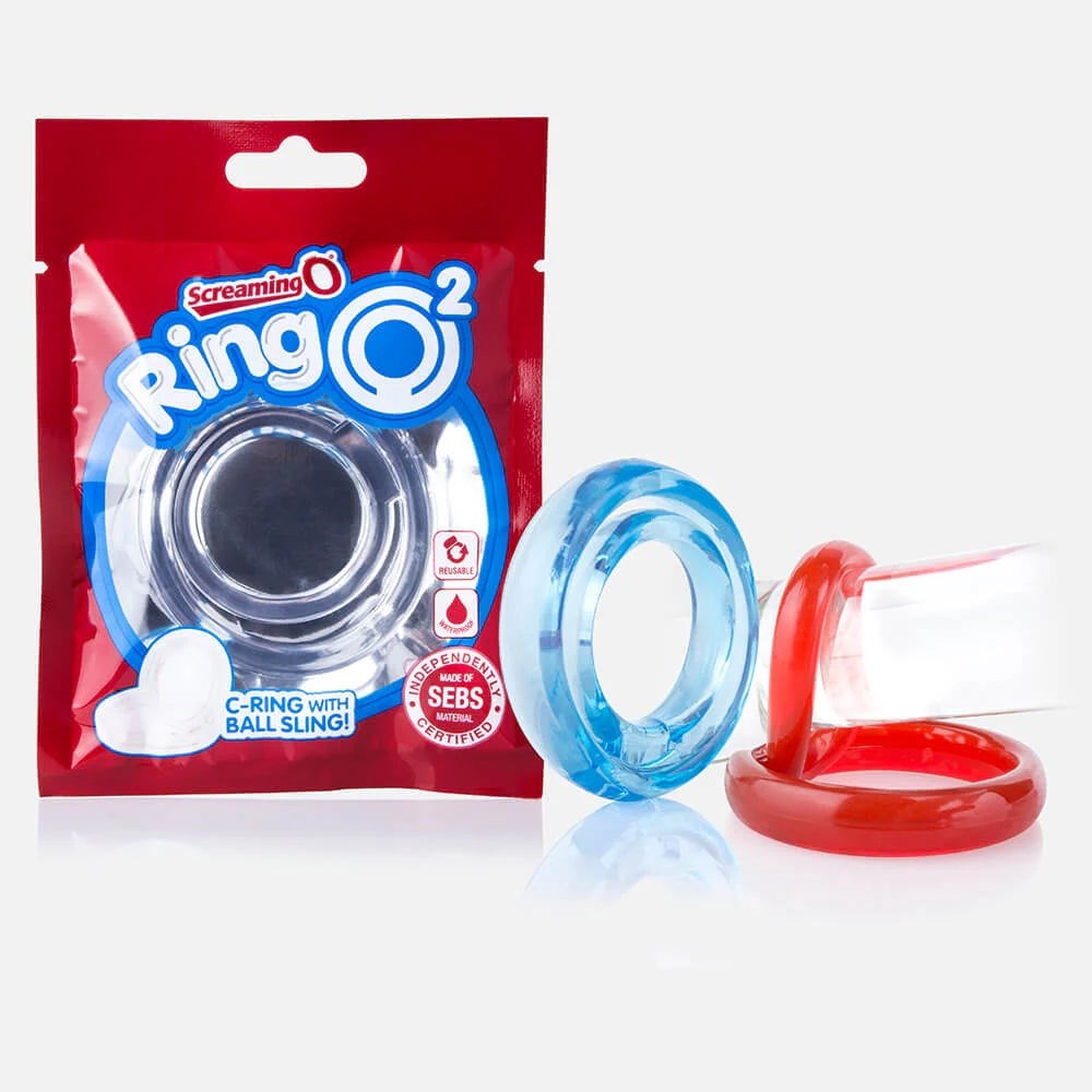 Screaming O Ring O 2 Double Pleasure Stretchy Cock Ring Dual Ring Technology - - Stretchy Cock Rings