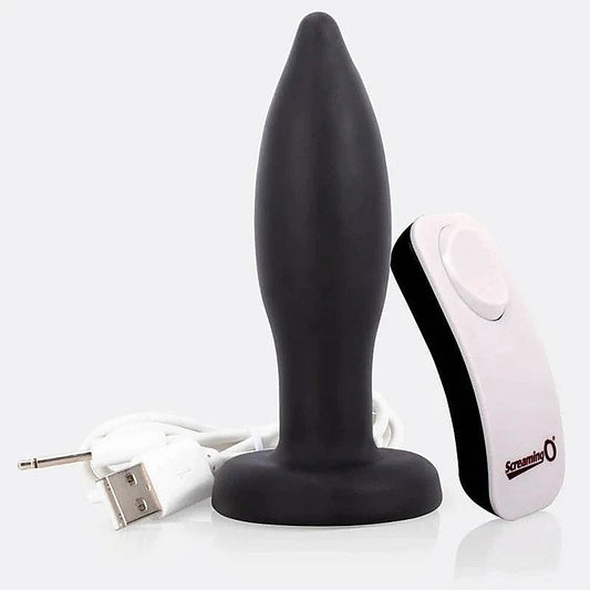 Charged Rechargeable Remote Control Vibrating Butt Plug - Butt Plugs
