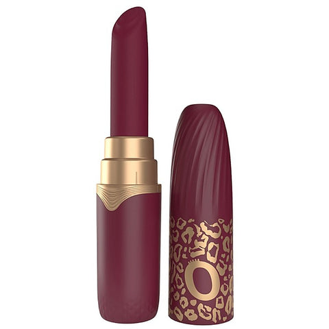 Screaming O Premium 10 Function Lipstick Vibrator Merlot Discreet Travel - Clit Ticklers and Pulsators