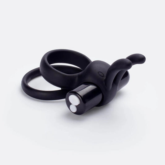 Screaming O Charged Ohare XL Rabbit Shape 10 Functions Vibrating Cock Ring - Black - Vibrating Cock Rings