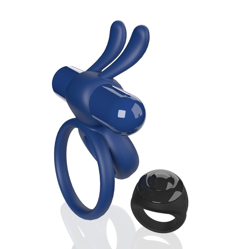 Screaming O Ohare Remote Control Vibrating Cock Ring - Blue - Vibrating Cock Rings