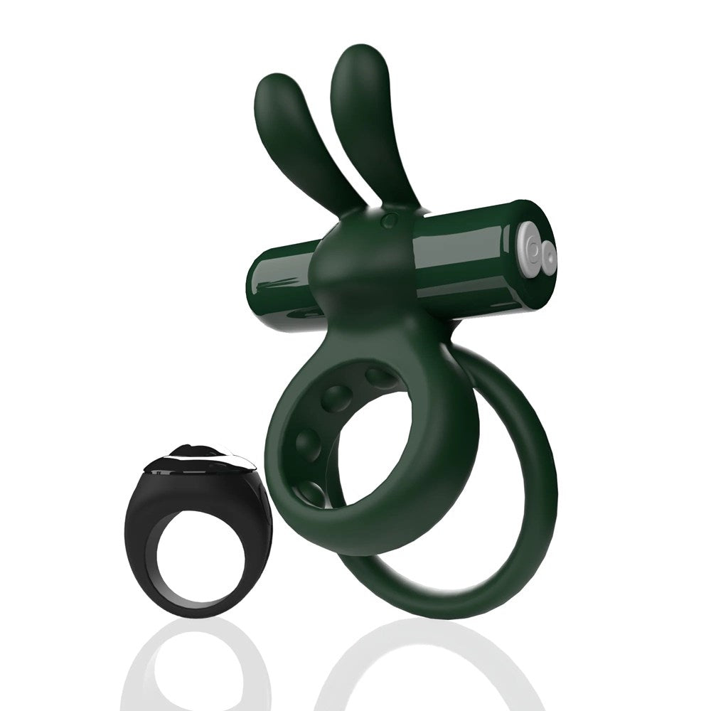 Screaming O Ohare Remote Control Vibrating Cock Ring - Green - Vibrating Cock Rings